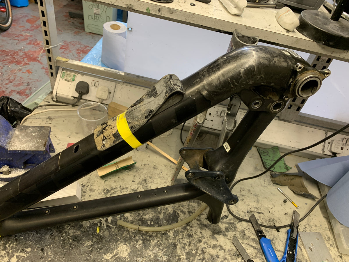 Bottom tube repair