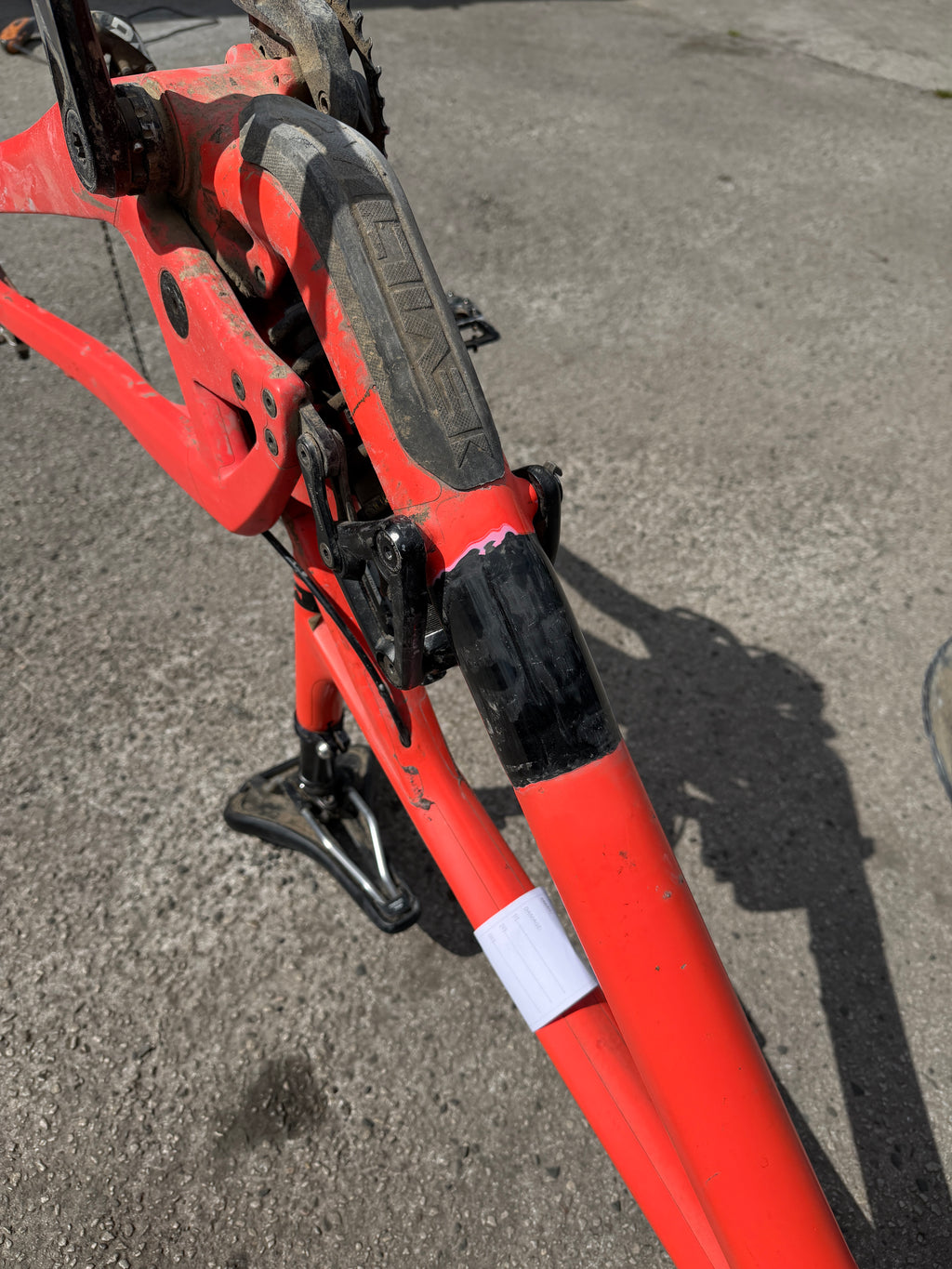 Bottom tube repair